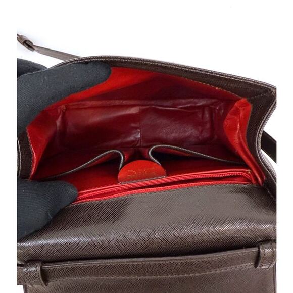 CELINE Brown Triope Top Handle Bag A-A17395 - Picture 6 of 11